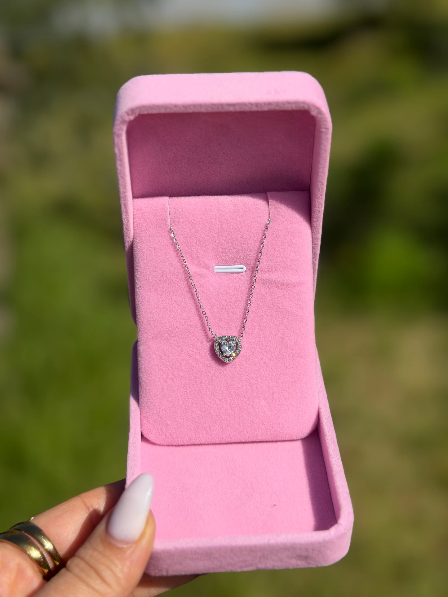 Collier cœur glacé