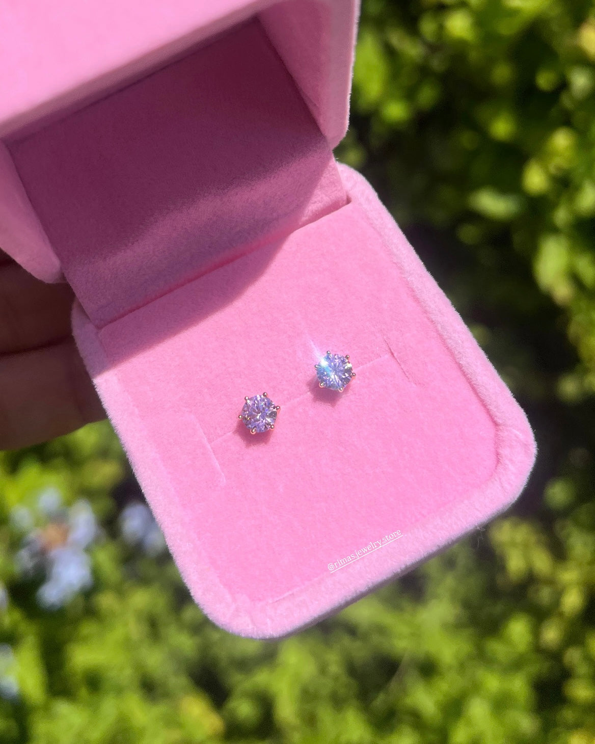 Boucle mini brillance rosé