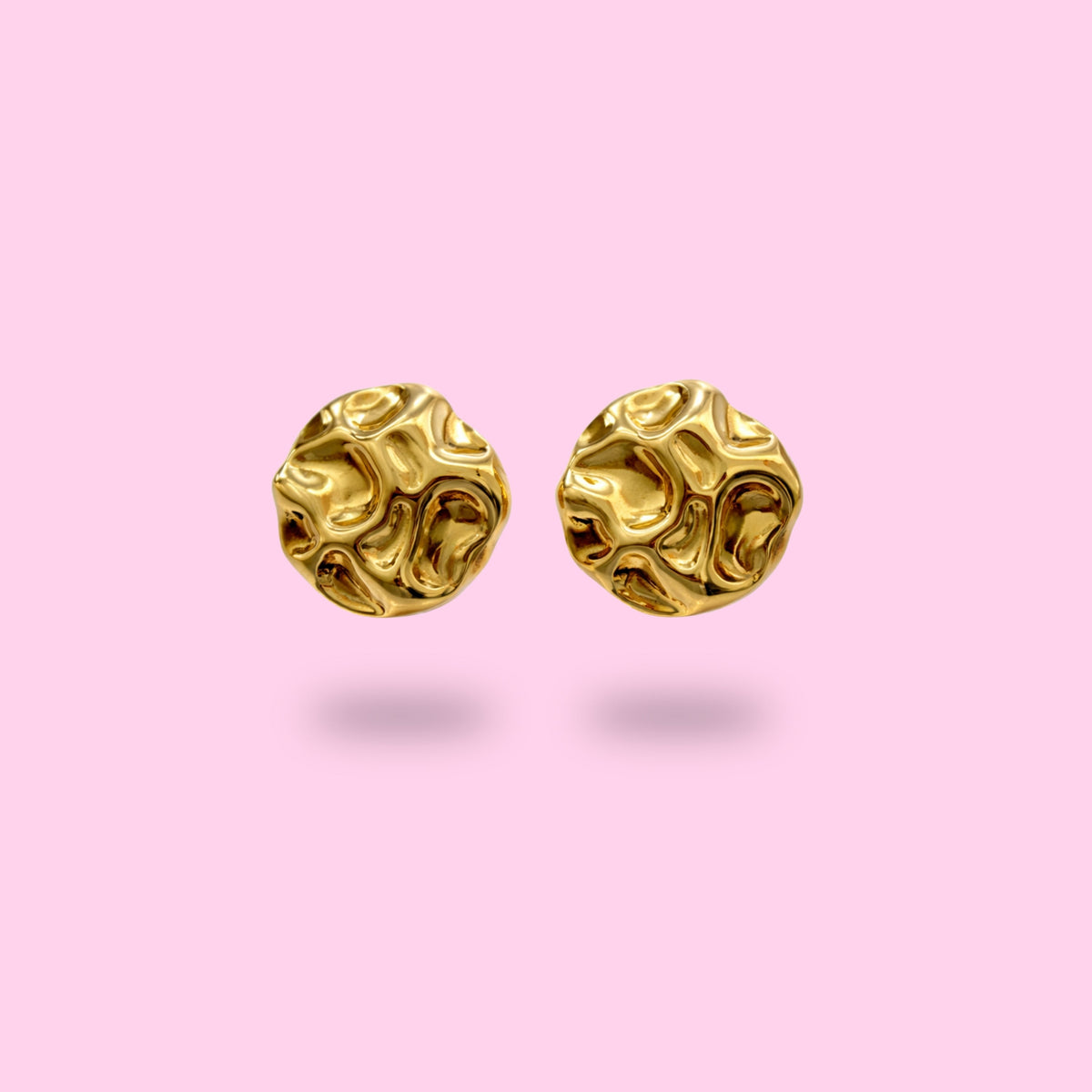 Boucle D'oreille avec Motif Martelé