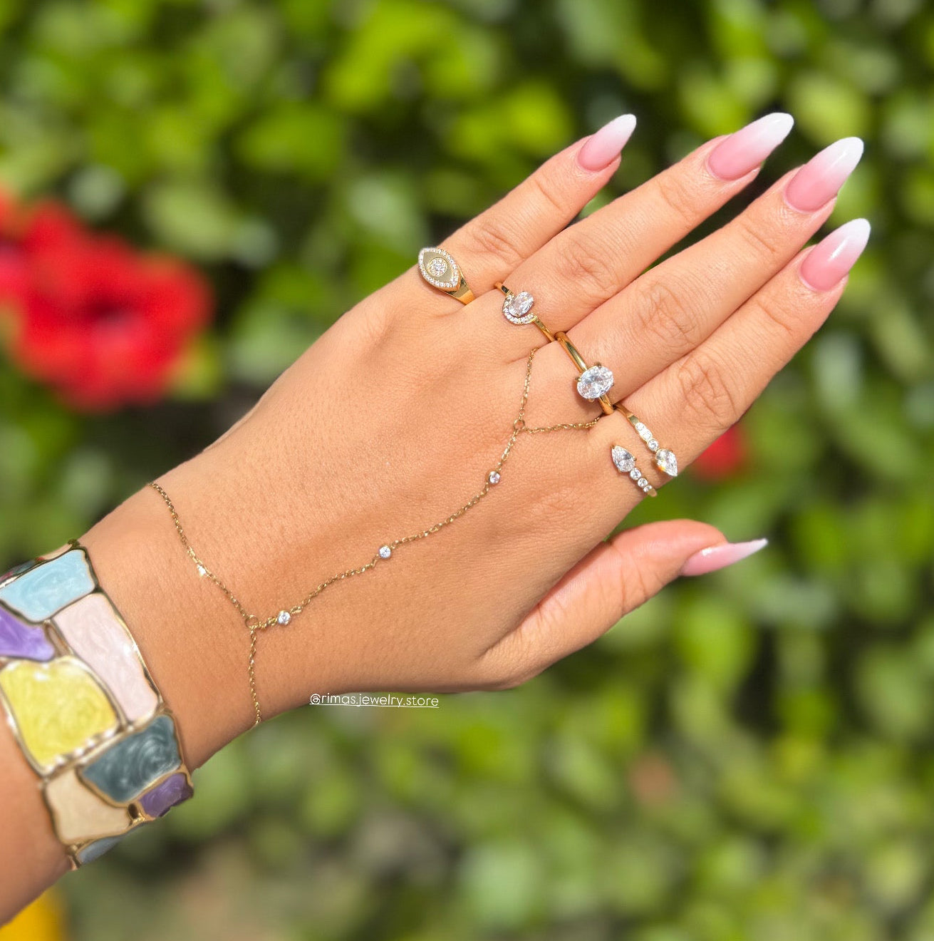 bracelet-stack-ring-stack-handchain-femme-bijoux-accessoire-maroc-cadeau