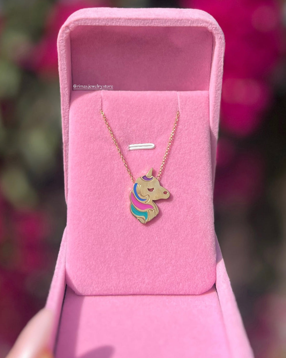 collier unicorne cadeau pour fillete