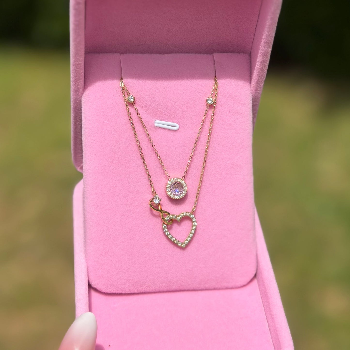 duo collier femme minimaliste romantique