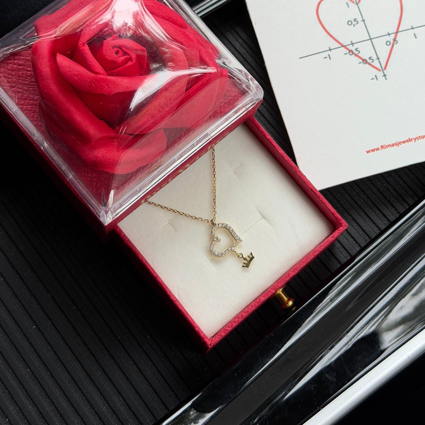 Collier Crowned heart