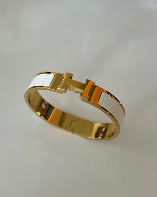 Bracelet style Hermès blanc