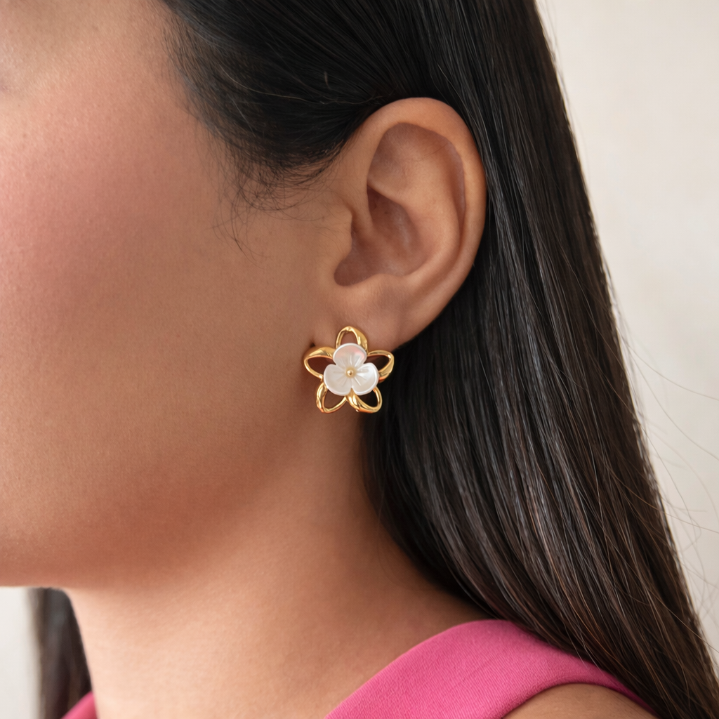 Boucles Bloom nacré