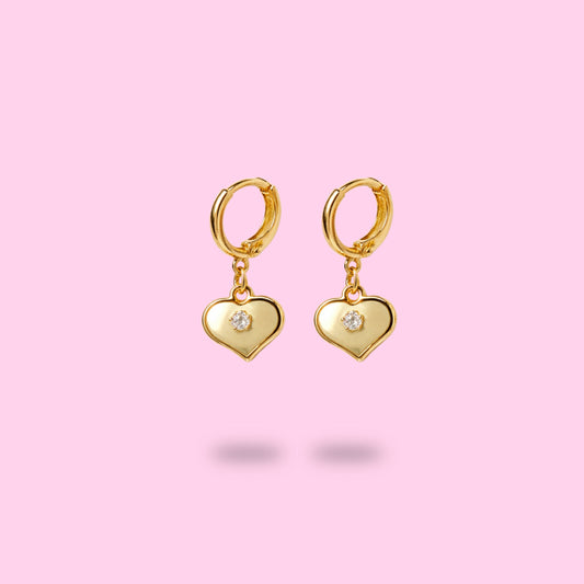 Boucles hoops coeurs