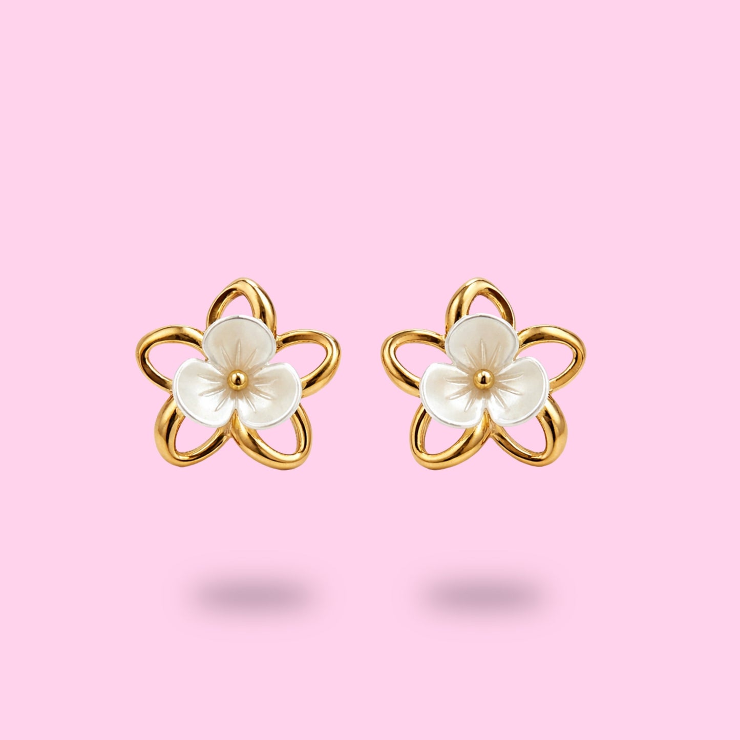 Boucles Bloom nacré