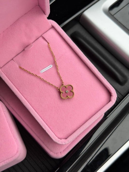 Collier Pink Flower