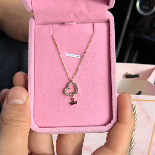 Collier Crowned heart