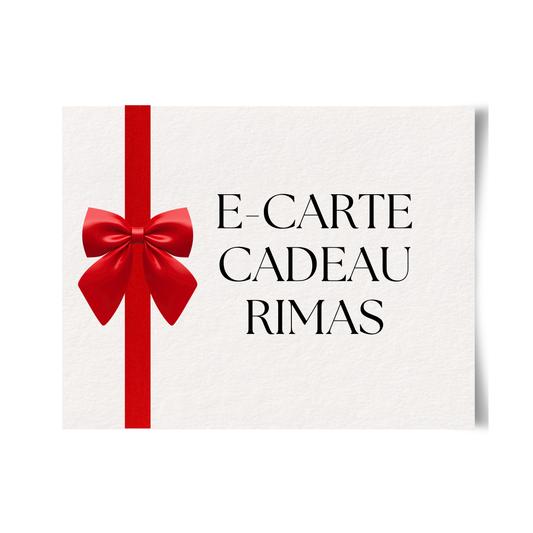E-carte cadeau Rimas, idée cadeau femme à offrir au Maroc collier bijoux bracelet 
