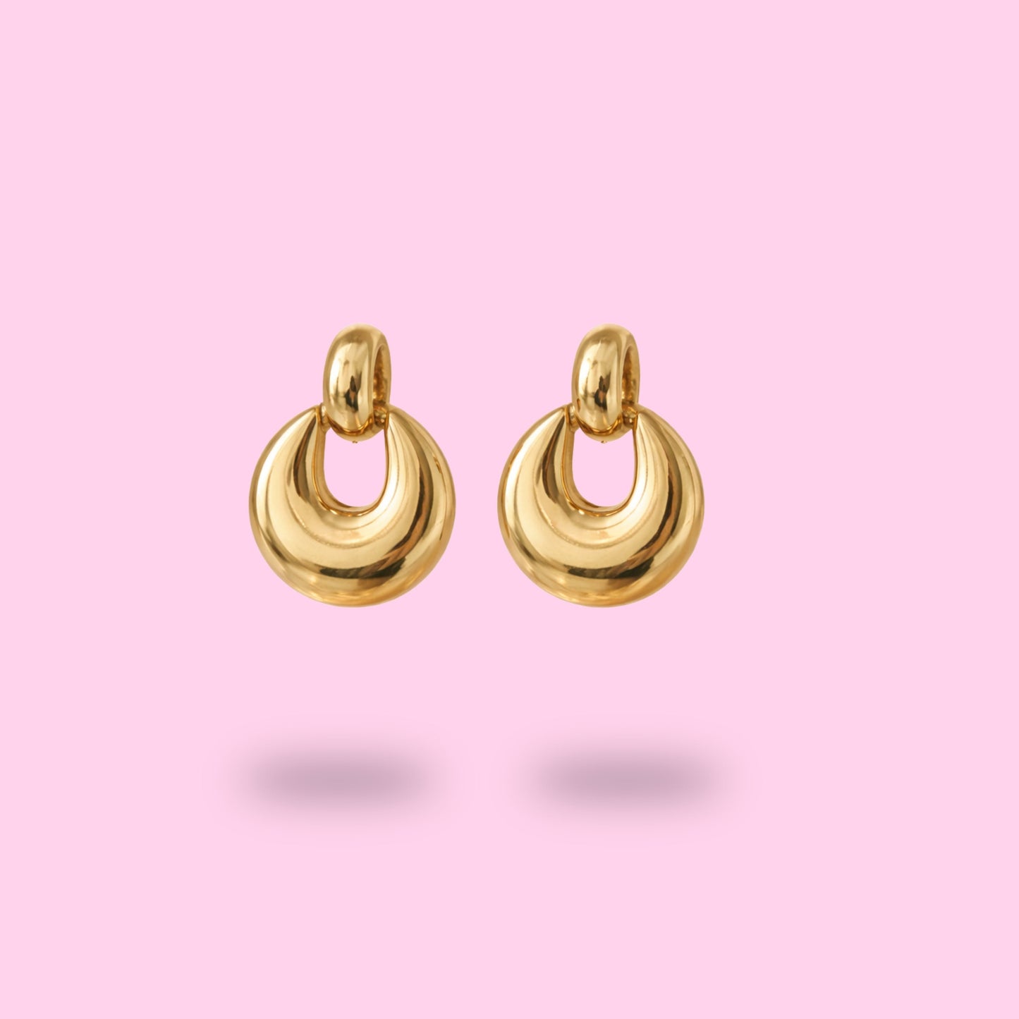boucles d'oreilles creoles_dorees pendantes arrondies cadeau femme