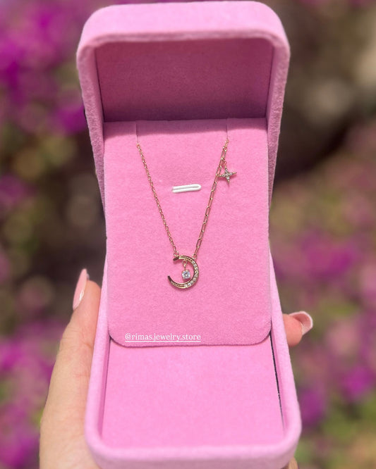 collier lune et étoile