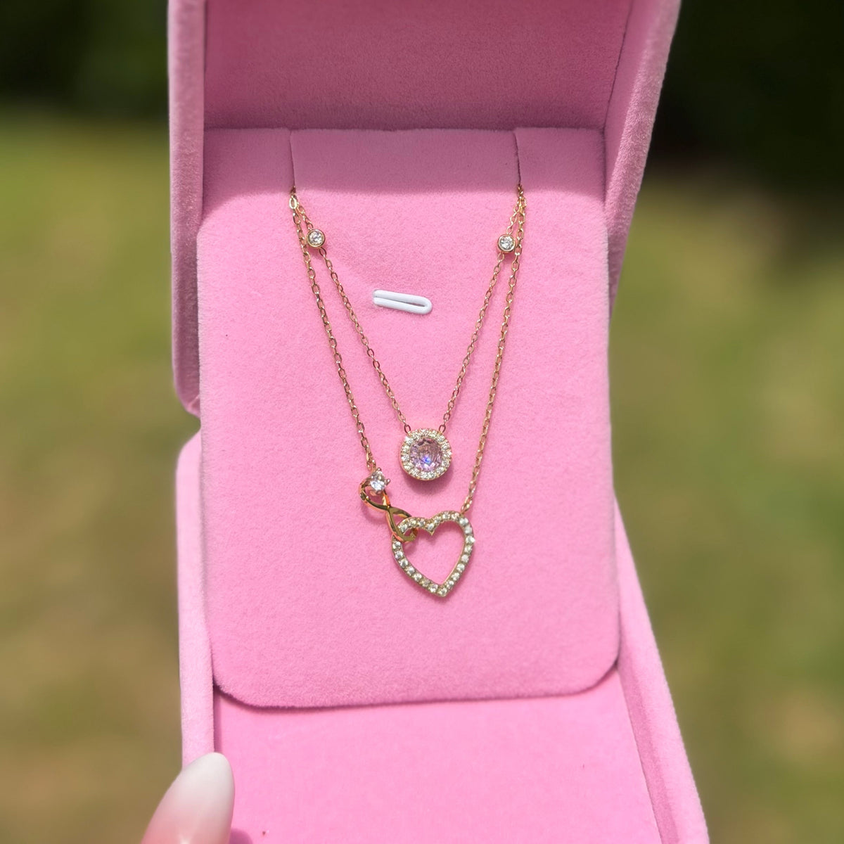 duo collier femme minimaliste romantique